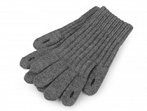 Knitted Gloves with holes for touch devices