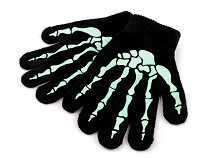 Dětské pletené rukavice svítící ve tmě