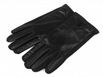 Handschuhe für Damen mit Öko-Leder verziert, taktil
