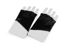 Rękawiczki bezpalcowe imitacja lateksu 