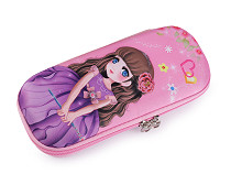 Case / pencil case for girls 3D 10x23 cm
