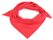 Cotton scarf with polka dots 65x65 cm