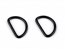 D Ring width 20 mm for leather, black