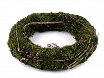 Moss wreath with twigs Ø25 cm