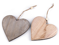 Fa szív dekoráció / akasztható