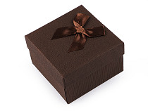 Box with bow 9x9 cm