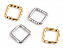 Square ring single loop slider with 20 mm