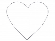 Kovové srdce na lapač snov / na dekorovanie 31x33 cm