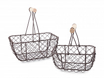 Decorative basket set of 2 pcs