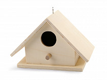 Casetta per uccelli in legno, da colorare