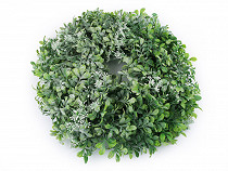 Frosted winter wreath