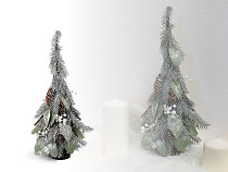 Dekorativer Weihnachtsbaum reifbedeckt 35 cm