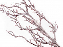 Winter artificial twig with glitters