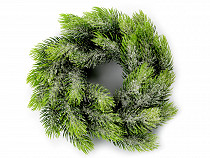 Artificial Christmas frosted wreath Ø25 cm