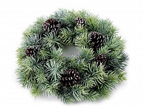 Artificial Christmas Wreath with Pine Cones Ø30 cm