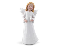 Angel Figurine with Bird, Guardian Angel Decor