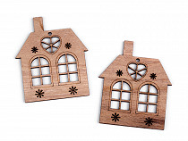 Wooden House Ornament for hanging
