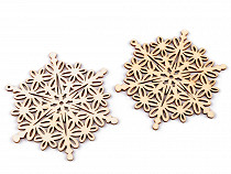 Wooden Snowflake Ø10 cm for hanging / painting