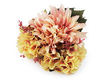 Bouquet artificiel, Chrysanthèmes, Hortensias