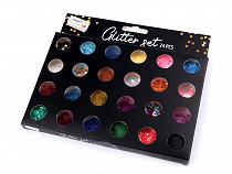 Pailletten- und Glitzerset 24 Dosen