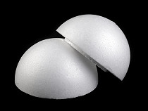DIY Polystyrene Ball Ø14.5 cm two-piece, hollow 2nd quality