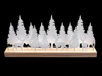 Dekoracja świetlna LED zimowy las 