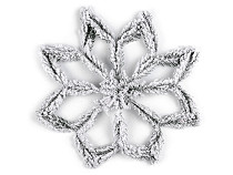 Winter decorative frosted flower / snowflake