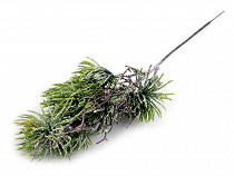 Artificial Pine Cone Twig with Glitter
