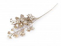 Artificial Ginkgo Twig with Glitter long