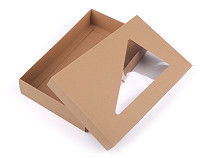 Natural paper box with see-through window
