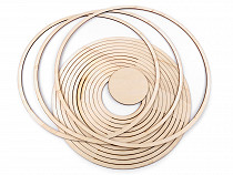 Set of wooden hoops for a dream catcher / for decoration 16 pcs