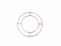 Dvojitý kovový kruh na lapač snov / na dekorovanie Ø15 a 20 cm