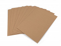 Corrugated paper / cardboard natural A4
