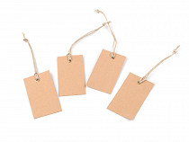 Natural Paper Tag with Metal Grommet 40x70 mm