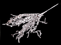 Artificial Winter Twig with Glitter