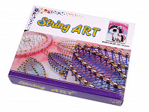 Set creativ String Art - creații cu șnururi 15x20 cm