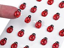 Self-adhesive ladybugs on an adhesive strip