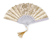 Brocade Hand Fan with Tassel