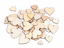 Decoratiune Inimă din lemn mix de dimensiuni 