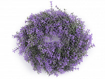 Artificial Purple Boxwood Wreath Ø28 cm