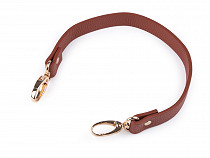 Eco Leather Handle with Carabiners for a Handbag, length 43 cm