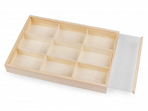 Holzbox/Organizer mit Schiebedeckel