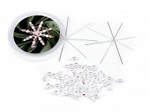 Kit for making Christmas stars from glass beads 2 pcs