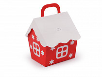 Vianočná darčeková krabička domček