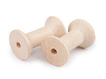 Natural Wooden Spool 30x48 mm 2nd qulity