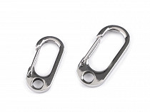 Stainless Steel Carabiner Clip, Snap Hook, pulling hole 6 mm