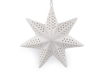 Light-up Star Hanging Decoration Ø12 cm