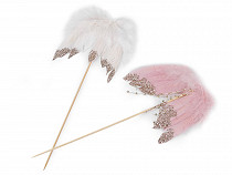 Decorative Pick / Flower Pot Stakes - Wings with Glitters