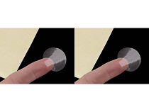 Samolepky transparentné Ø2,5; 3 a 3,5 cm