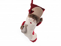 Mikulás csizma / karácsonyi zoknyi 25x50 cm